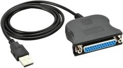 HONGP USB to 25-pin DB25 Female IEEE 1284 Parallel Printer Adapter Print Converter Cable Parallel Interface Communications
