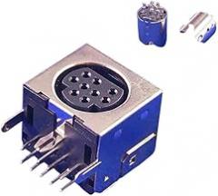 9 Pin | 10Pcs Circular Receptacle C0innector Mini Din 3 4 5 6 7 8 9 10 Pin Female Din Sockets Md-Sm Shield Right Angle Through Holes PCB New 2026 High for Reliable Electronic Component