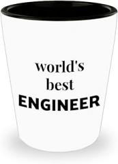 Appreciation Gifts for Engineering Shot Glass Shotglass Novelty Drinkware - Engineer Engr Week Civil Chemical Electrical Electronic EC Industrial Mechanical Funny Idea Recognition Award - WorldsBest