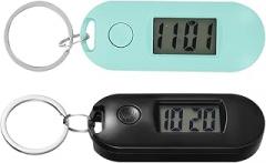 TOVINANNA Electronic Examination Watch Keychain Portable Digital Clip-on Pocket Watches for Students with Hanging Design Lightweight 2.55X0.98X0.74In Timepiece for School and Outdoor Use