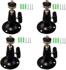 4 Pack Security Wall Mount for Oculus Sensor Arlo, Arlo Pro,R Stick Up Cam Wired/Battery, Metal Security Camera Bracket Outdoor Indoor 360° Rotation 1/4