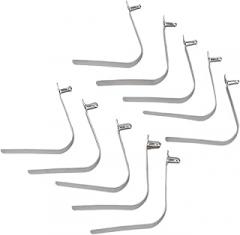 Spring Clips 50Pcs 5mm Double Single Hollow Button Clips Kayak Paddle Snap Spring Clip Tent Pole Tube Lock for Electronic,Household Appliance,Automotive Part