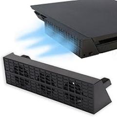 Acogedor USB Host Cooling Fan for PS4 Slim, External USB Cooler Automatic Temperature Sensor Controlled Radiator with 3 Fans for PlayStation 4 Slim