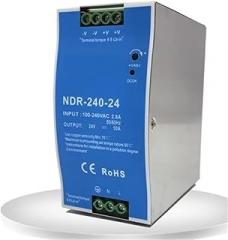NDR-240 Industrial DIN Rail Switching Power Supply 240W 24V AC/DC Single Output Power Output Industrial Electronics