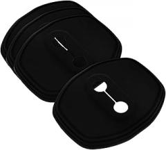 4pcs Silicone Car Door Lock Cover Door Latch Protector for Easy Installation Fit Vehicle Lock Guard Protects Against Damage
