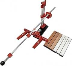 Blade Sharpener Fixed-Angle Professional Sharpening Stone Home Kitchen Sharpening 360° Rotation Flip Design with 6 Whetstone 180-3000#