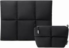 Comfyable Puffy Laptop Sleeve 15 Inch 16 Inch with Electronics Organizer Travel Case, Black