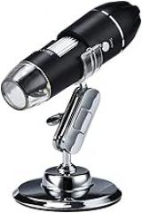 Microscope Observation 1600X 1080P USB Digital Microscope Electronic Stereo Adjustable USB Camera with Stand(1000X)