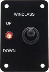 Kesoto Boat Anchor Windlass UP/Down Toggle Switch Control Panel Red Indicator 12V