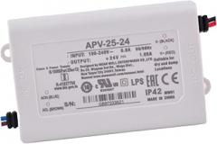 DYSGLOBAL APV-25-24 24V 1.05A AC-DC Switching Power Supply for LED Lighting and Electronic Devices, Universal Input 90-264VAC, Compact Design with Overload Protection and High Efficiency