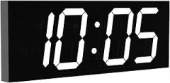 Double Sided LED Digital Clock - Oversized Font 3D Electronic Clock with Installation Boom, Ultra Low Energy Consumption, Ideal for Gym Home Office School Rail Station