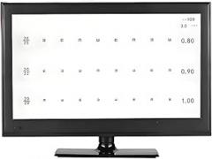 Visual Acuity Chart Digital LCD Electronic Optical Eye Charts with Remote, Test 300+ Visual Targets, 1-6.2m Distance Adjustable for Eye Exams 18.5