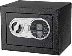 Electronic Safe Box, Heavy Duty Money Safes,Digital Touch Pad Lockbox with Code and 2 Keys,Small Safes Box for Home or Office, Secure Cash, Jewelry, Firearms,9.06” x 6.69”x 6.69” Black