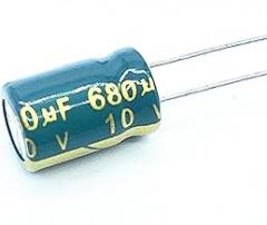10pcs10V 680UF Low ESR/Impedance High Frequency Aluminum Electrolytic Capacitor Size 8X12