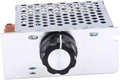 Veemoon 4000W Voltage Regulator Electronic Voltage Controller for Electric Furnace Water Heater and Motors Heat Resistant Protection Silver Design