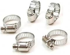 80pcs 8mm-51mm Hose Clips Pipe Clamps Fixed Tool Stainless Steel Hoop Clamp Hose Clamp Stainless Steel Automotive Pipes Clip