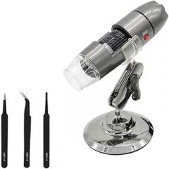 Microscopes Equipment 1000X 800X USB Digital Microscope Electronic Microscope Camera LED Magnifier with Metal Stand(1000X)