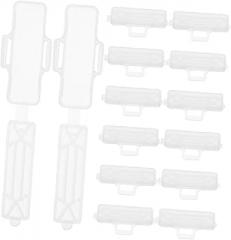 TEHAUX Cable Management Box with Waterproof Labels 10-Piece Cord Tags for Electronics Sturdy Plastic Wire Identifier for Outdoor Use Tag Holder with Zip Tie