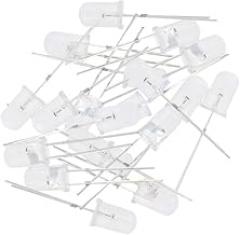 Bettomshin Multicolor Fast Flashing Dynamics LED Diode Lights Bright Lighting Bulb Lamps Electronics Components Light Emitting Diodes 2pin 5mm 3-3.2V 123Pcs