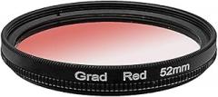37/40.5/43/46/49/52/55/58/62/67/72/77/82mm Graduated Color Filters Gradual Color Neutral Density Camera Lens Filter Red Orange Yellow Green Blue Purple Grey Graduated Color Filters (Red,52mm)