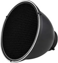 9 Inch Reflector Diffuser Bowens Mount Photography Lamp Shape Dish with 60°Honeycomb Grid & White Soft Cloth for Studio Strobe F New 2026 High for Electronic Component, Precision
