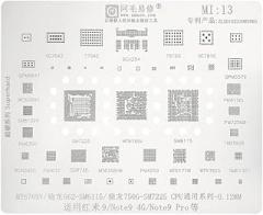 Bga Reballing Stencil Template for Redmi 9 Note9 Ic PM6350 PM4250 SM7225 MT6769V MT6358vw/PM7250B/WCN3991/77040/78190 New 2025 High Reliable Electronic Component, Precision, Stable Performance