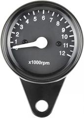 DC12V Universal Motorcycle Tachometer Electronic Tach Meter Speedometer Gauge LED Backlight 12000 RPM H8WE Instruments