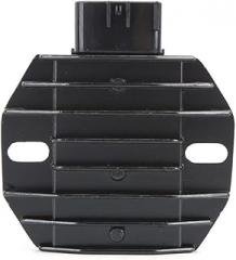 Regulator Rectifier Stabilizer Voltage Rectifier for EIGER 400 ATV LT A400, Aluminum Black, Long Service Life, Preventing Overcharging, Solid State Electronics