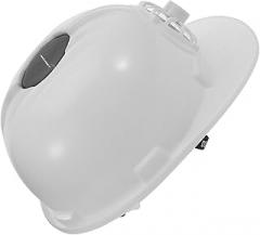 PRETYZOOM Solar-Powered Cooling Fan Hard Hat for Construction with White Sturdy Shell, Safety Helmet with Solar Charging Fan, Ventilated Protective Headgear for Outdoor Work