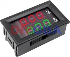 DC 0-100V 1A 10A 50A 100A VoltTrackier Metier AmTrackier Metier Amp Dual Volt Trackier Metier Gauge LED Display Trackier Metier Voltage Indicator Shunt New 2026 High for Reliable Electronic Component