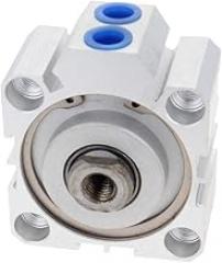 Bettomshin 1Pcs 50mm Bore 5mm Stroke Pneumatic Air Cylinder, Double Action Aluminium Alloy 1/4PT Port Caliber Fitting MAL50x5 for Electronic Machinery Industry