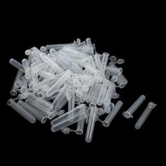 Xuanthang Tool Part for 100pcs 15ml Volume Clear Attached Round Cap Centrifuge Tubes
