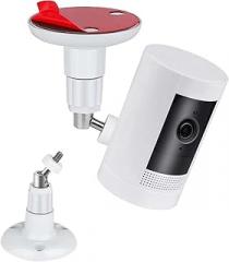 1 Pack Adhesive Ring Camera Mount Wall Mount Holder Compatible with Outdoor Security Camera, 360° Degree Adjustable Security Mounting Bracket,Camera Not Included