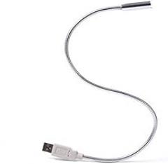 DZT Portable Flexible Mini USB 1 LED Light USB Lamps for PC Notebook Laptop Silver