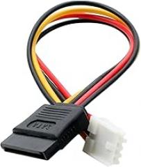 ITX Power Cord SATA 15P Female to Small 4PIN Female 2.54mm Pitch to SATA Povver Suppli Line 18AWG 20cm New 2026 High for Reliable Electronic Component, Precision, Stable Performance