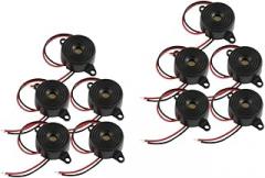 HEALLILY 10pcs Active Piezo Electronic Wire Leads Sound Device for Toys Alarms Printers and Automotive Applications