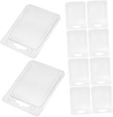 Zerodeko 10pcs Blister Covers for Electronics Plastic Protector Pack Display Secure Handling Easy to Open Reuse