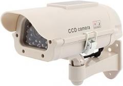 Indoor Solar Electronic security Surveillance CameraPowered Dummy Security CCTV With LED Light