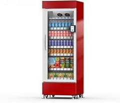 Automatic Smart Vending Machine, Electronics Vending Equipment with Card Reader Mini Temp Control for Gyms Schools Hospitals with Snacks Soda Beverage Coffee Water