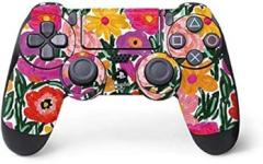 Skinit Decal Gaming Skin Compatible with PS4 Controller - Officially Licensed Bouffants and Broken Hearts Painterly Garden Design