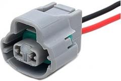 2Pin Compatible Automotive Electrical Sensor Plug, Solenoid Valve Waterproof Electronic Connector Harness (Color : 2P Wire Harness, Size : 1 Pc)