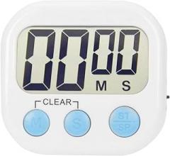 Digital Electronic Kitchen Timer Cooking Timer Clock Minute Second Count Up Countdown Large LCD Display White