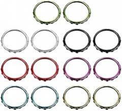 2 Pcs Chrome Plating Accent Rings for PS5 Controller Accessories (Gold)