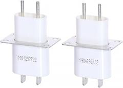2pcs Electronic Microwave Oven Magnetron w/Through-core Capacitor Pin Sockets Converter Home Microwave Magnetron Sockets Pins