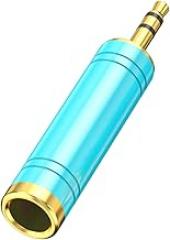 6.35mm Female to 3.5mm Male Sound Adapters Gold Plateds Metal Connectors for Instrument Headphones Studio Equipment Electronic Drum Connectors