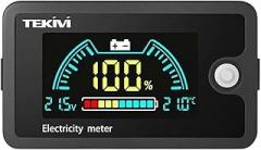 DC 8-100V LCD Display Two-Wire Voltage and Electricity Indicator Compatible with Multiple Devices Battreriy Ternary/-Thitium Acid Battreriy New 2026 High for Reliable Electronic Component