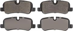 KarParts360 For Land Rover LR3 2005 06 07 08 2009 Disc Brake Pads | Low Metallic | Electronic Pad Wear Sensor | 1.85 Inches Inner Pad Height | 4.59 Inches Inner Pad Width | 1.85 In. Outer Pad Height