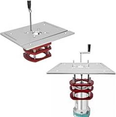 Acogedor Router Kit, Metal Router System with Router Table Insert Plate, 4 Jaw Clamping, Router Base Accessories (Silver)