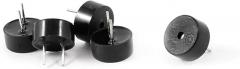 Uxcell a14062400ux0177 5 Piece DC 1.5V 80mA Electronic Continuous Passive Sound Buzzer, Black, 9 x 4.2 mm