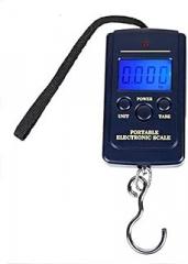 Portable 10g - 40kg Hand Carry Electronic Digital Scale Weighing Luggage &Fishing Hook Weight DZC01 (Blue)
